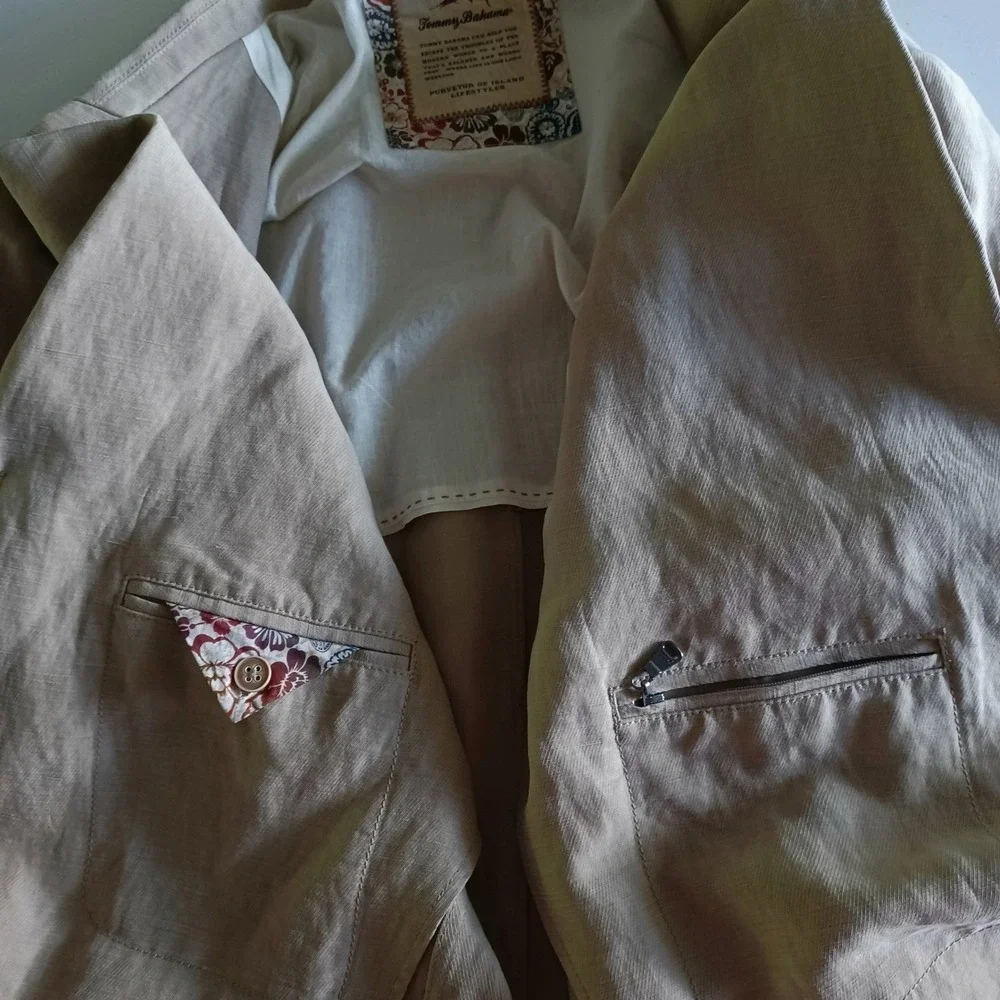 Tommy Bahama Taupe Linen Sport Coat